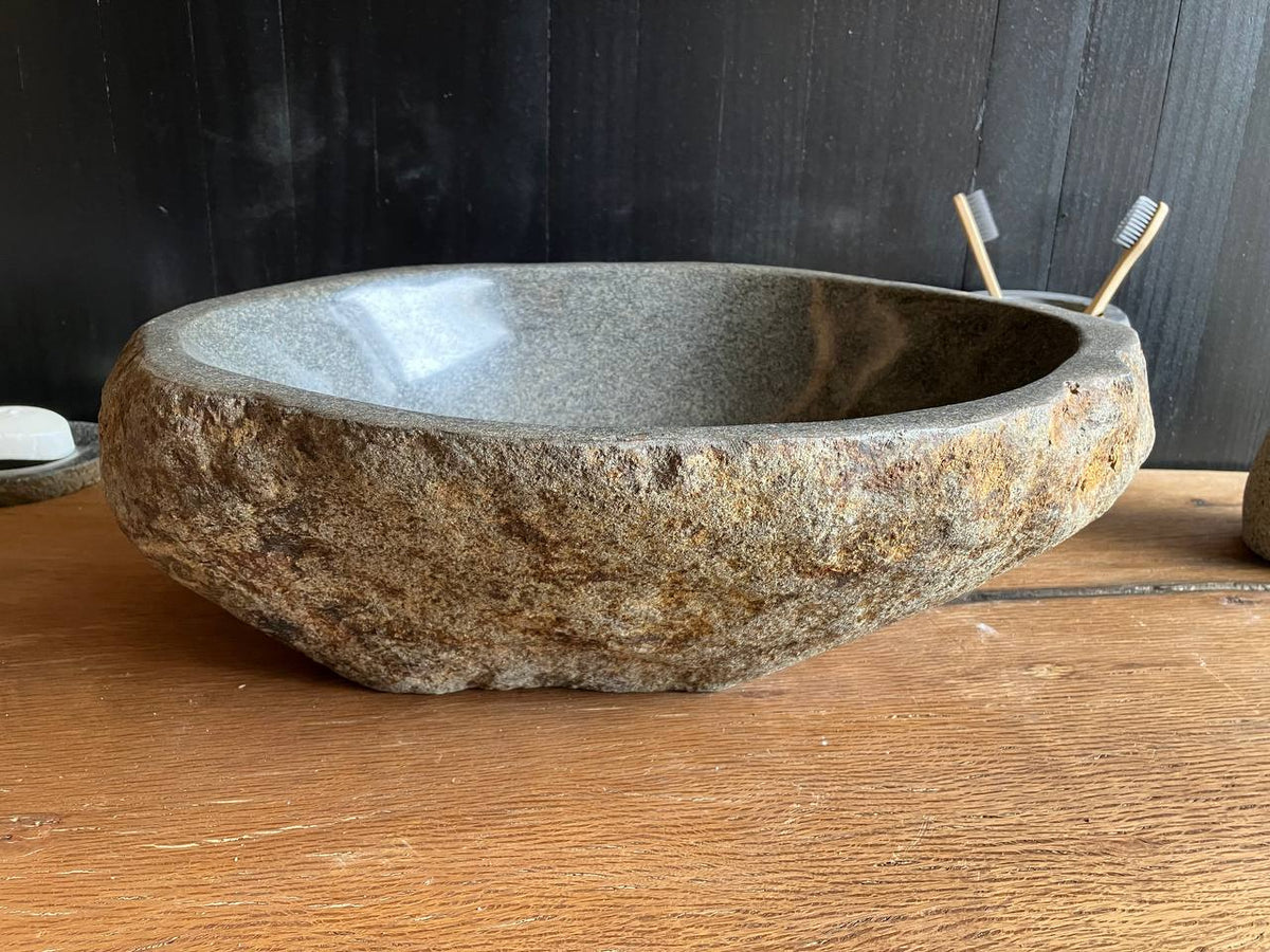 Compact River Stone Vessel Sink – RSC-069