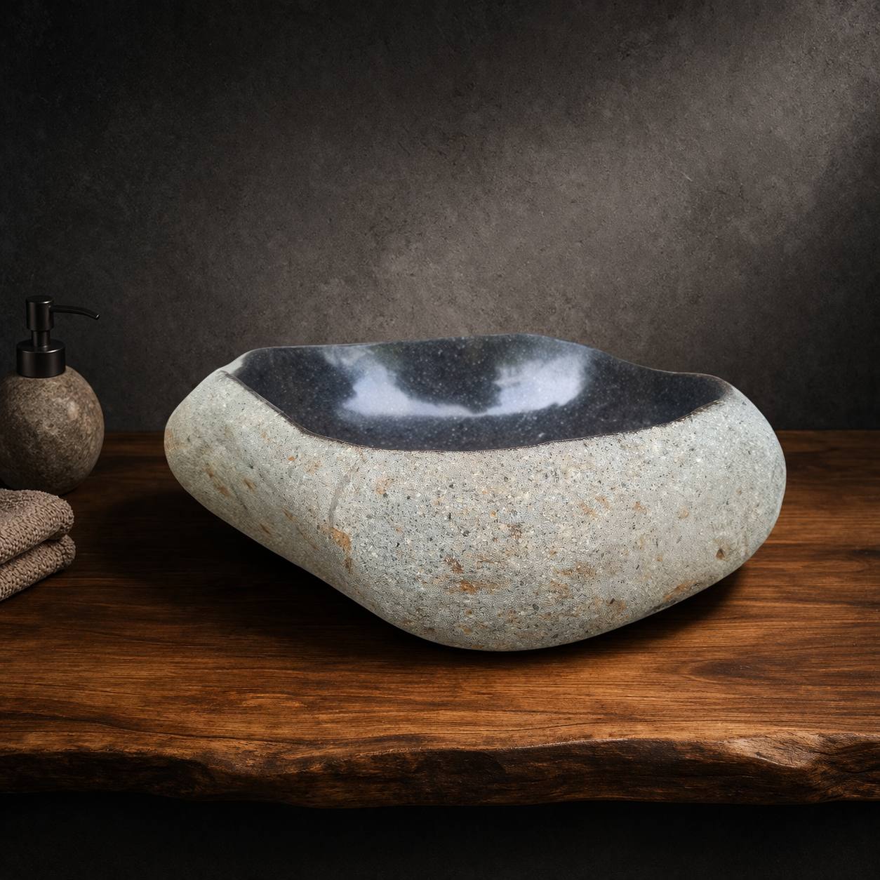 River Stone Sink | 5194-4842 | 19″ × 16.5″ × 6″
