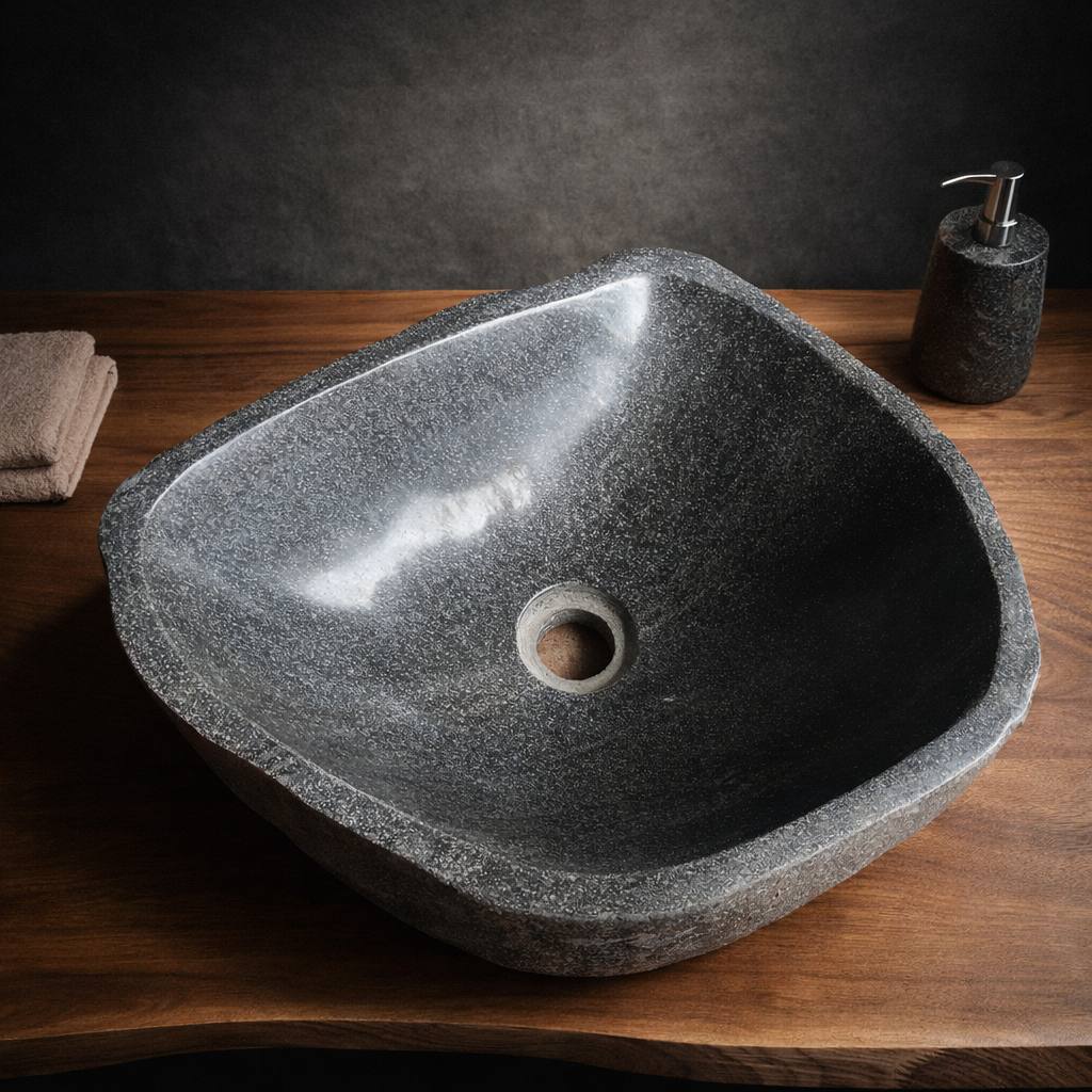 River Stone Sink | 6132-4132 | 16″ × 13″ × 6″