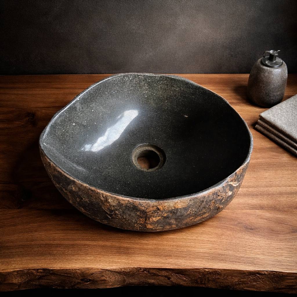River Stone Sink | 6014-1312 | 13″ × 12″ × 6″