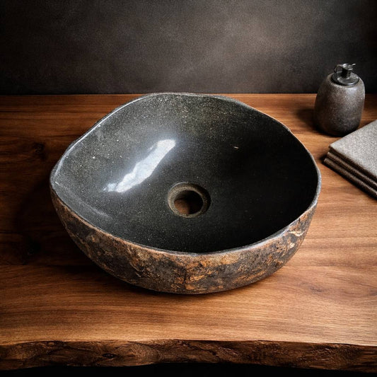 River Stone Sink | 6014-1312 | 13″ × 12″ × 6″