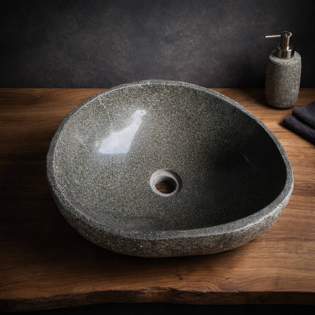 River Stone Sink | 6013-1513 | 15″ × 13″ × 6″