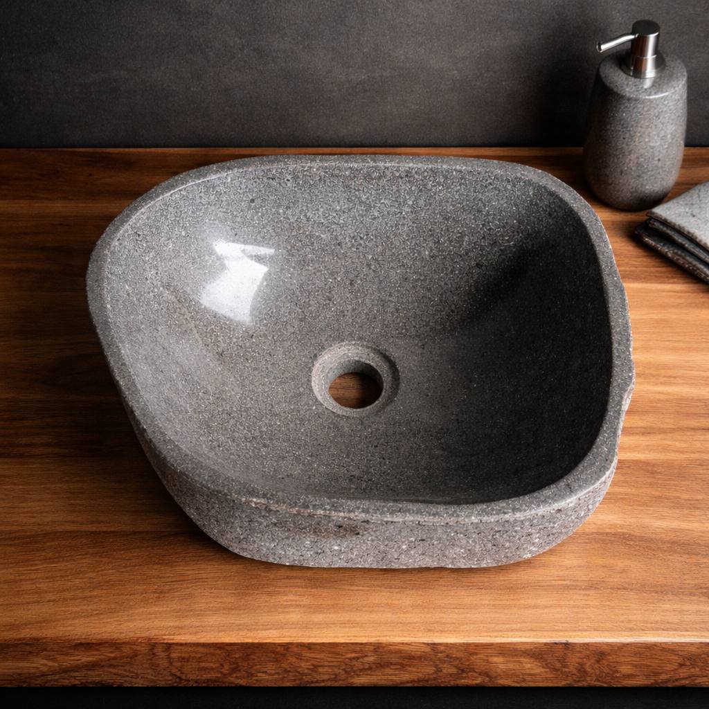 River Stone Sink | 6124-3730 | 15″ × 12″ × 6″