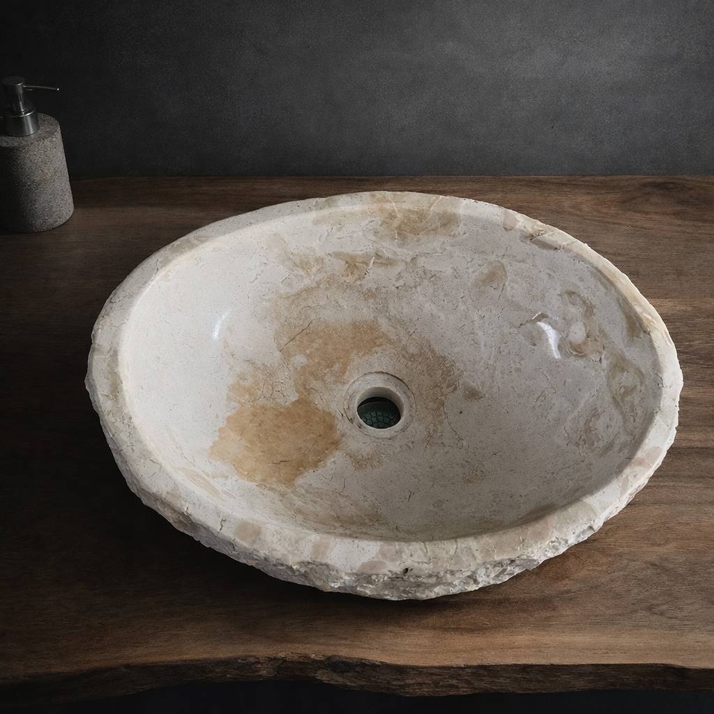 Marble Sink | A181-4434 | 17.5″ × 13.5″ × 6″
