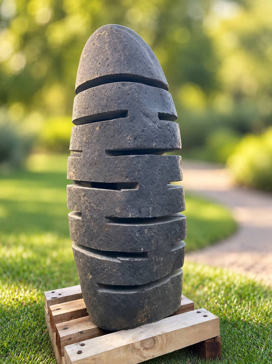 River Stone Garden Lantern RSL-002