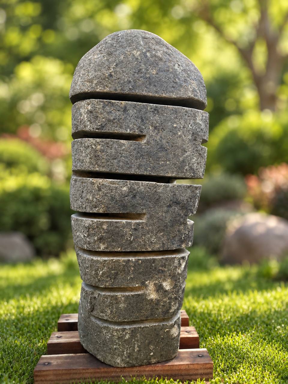 River Stone Garden Lantern RSL-003