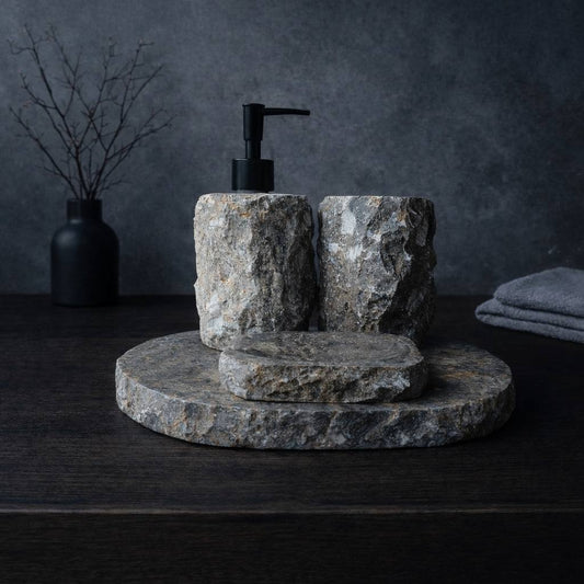 Gray Marble Bathroom Set | GMS-014