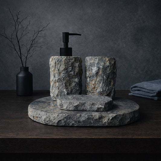 Gray Marble Bathroom Set | GMS-013