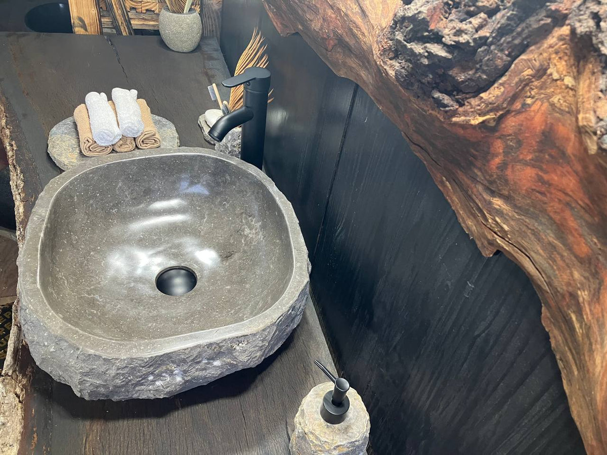 Gray Marble Vessel Sink GMS-033