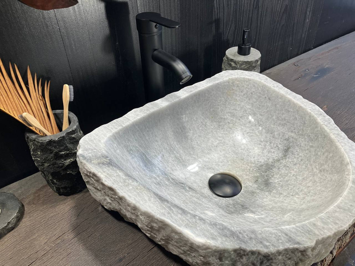 White Onyx Vessel Sink OSS-009