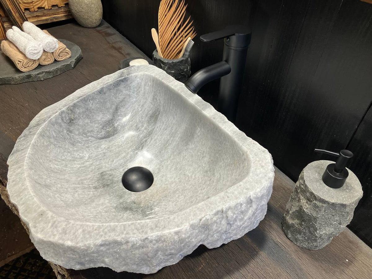 White Onyx Vessel Sink OSS-009