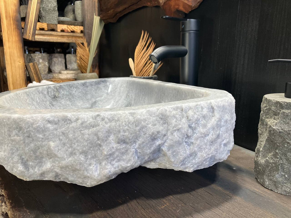White Onyx Vessel Sink OSS-009