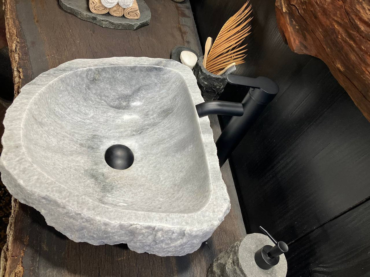 White Onyx Vessel Sink OSS-009