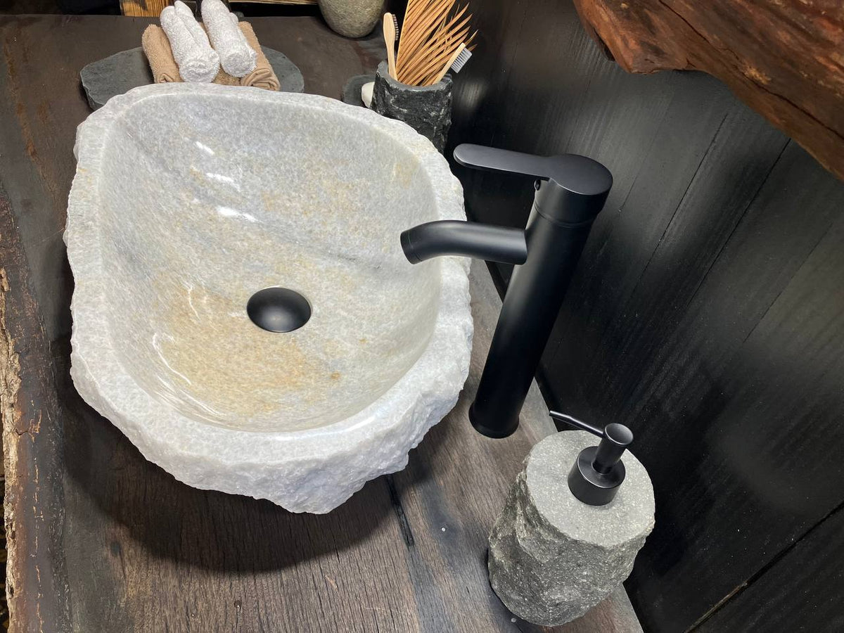White Onyx Vessel Sink OSS-010