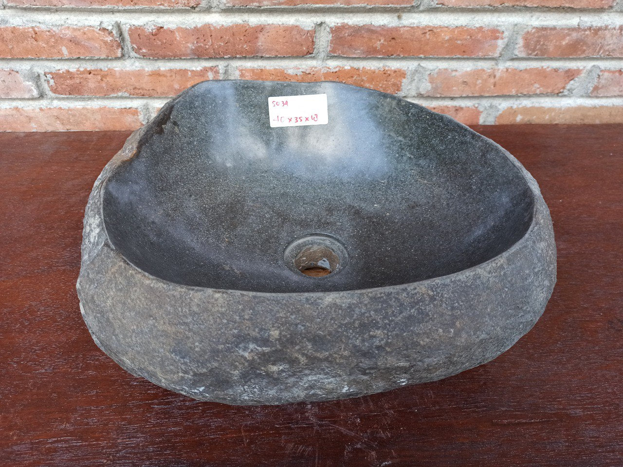 River Stone Sink | 5034-403518 | 16″×14″×7″