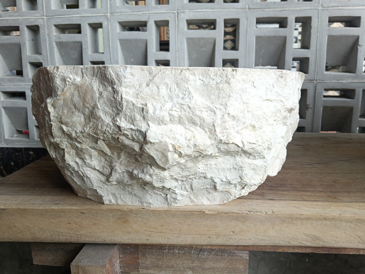 Marble Stone Sink | A2-5745 | 22.5″×18″ Organic Cream Marble Polished