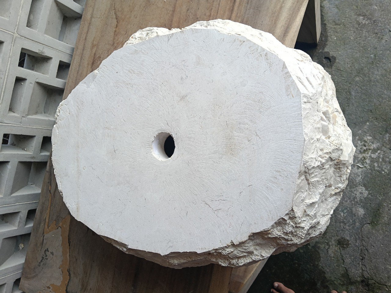 Marble Stone Sink | A2-5745 | 22.5″×18″ Organic Cream Marble Polished