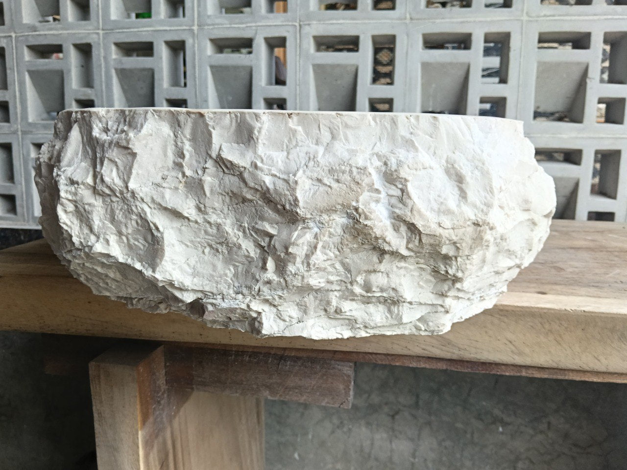 Marble Stone Sink | A3-5641 | 22″×16″ Organic Cream Marble Polished