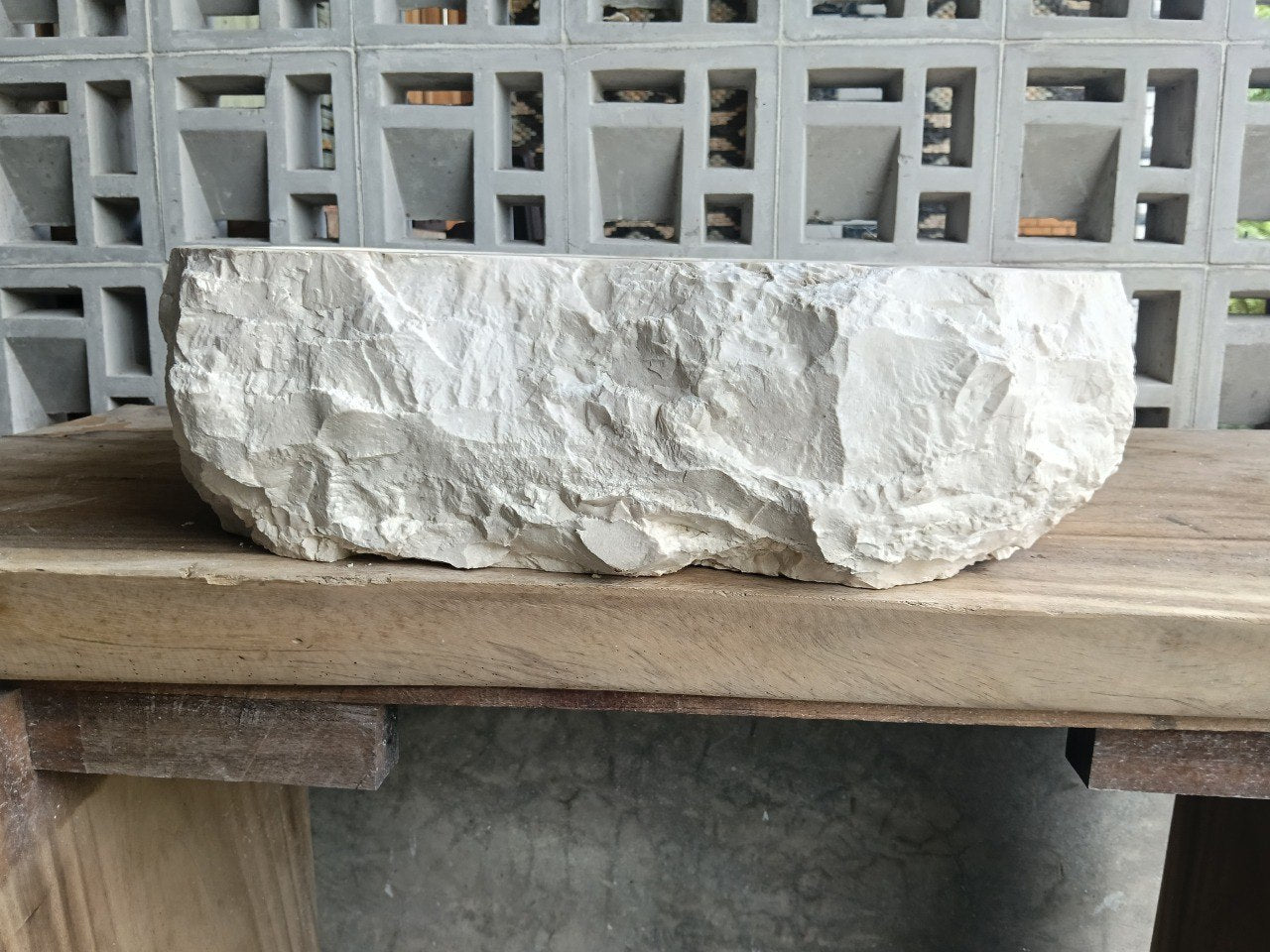 Marble Stone Sink | A3-5641 | 22″×16″ Organic Cream Marble Polished