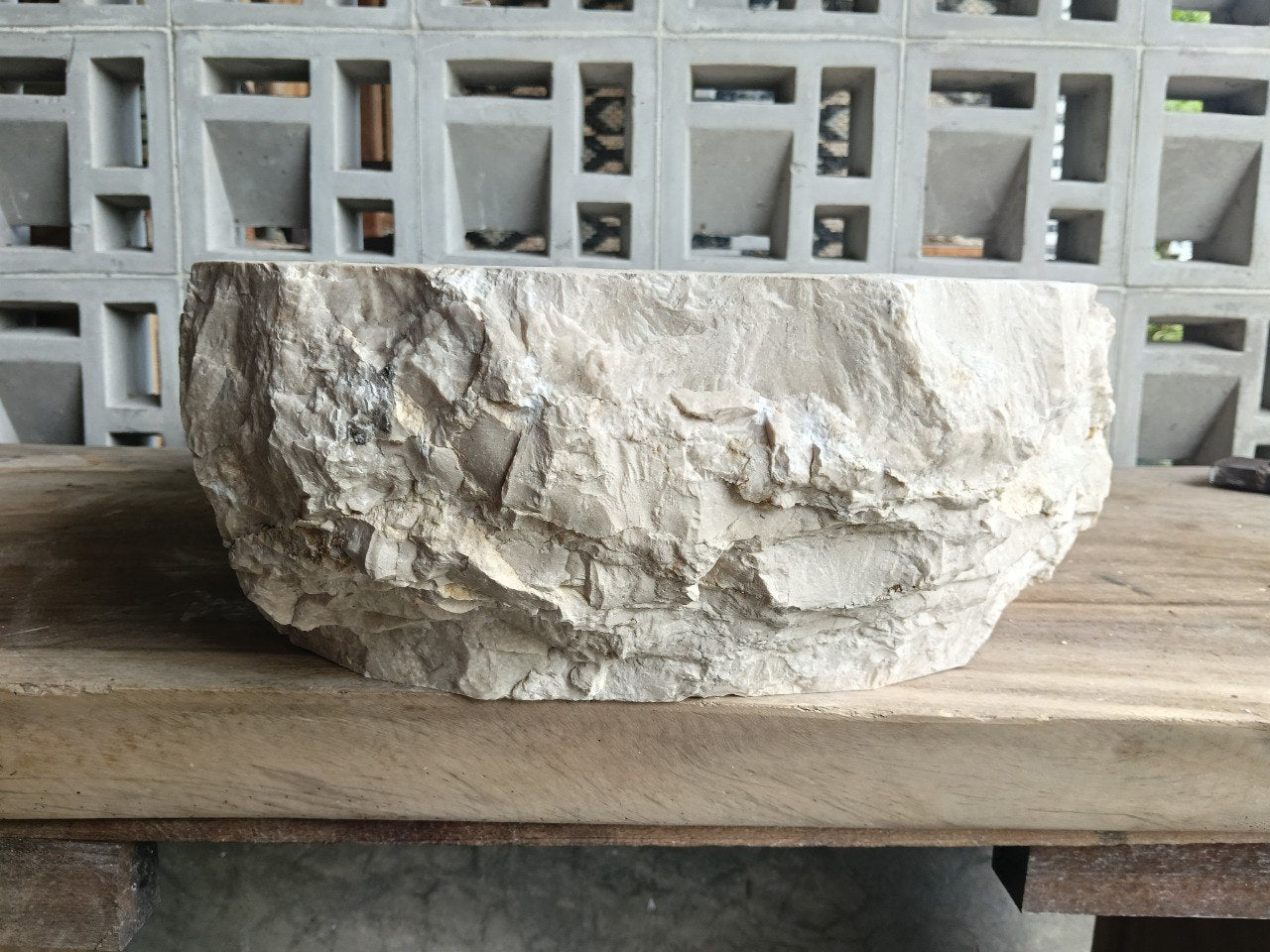 Marble Stone Sink | A5-5643 | 22″×17″ Organic Cream Marble Polished