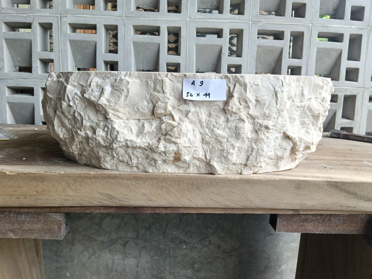 Marble Stone Sink | A9-5644 | 22″×17.5″ Organic Cream Marble Polished