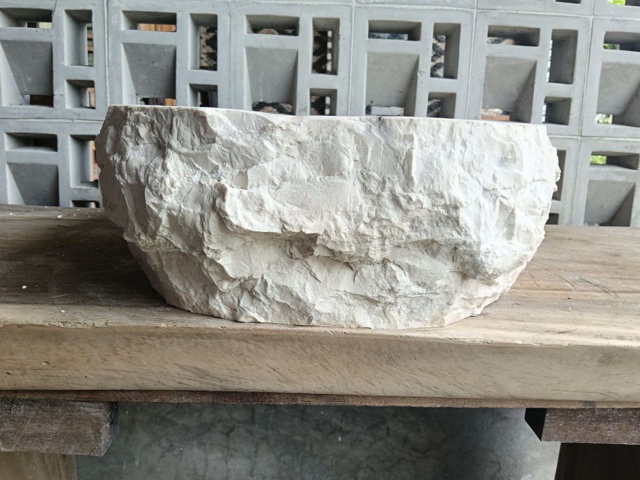 Marble Stone Sink | A9-5644 | 22″×17.5″ Organic Cream Marble Polished