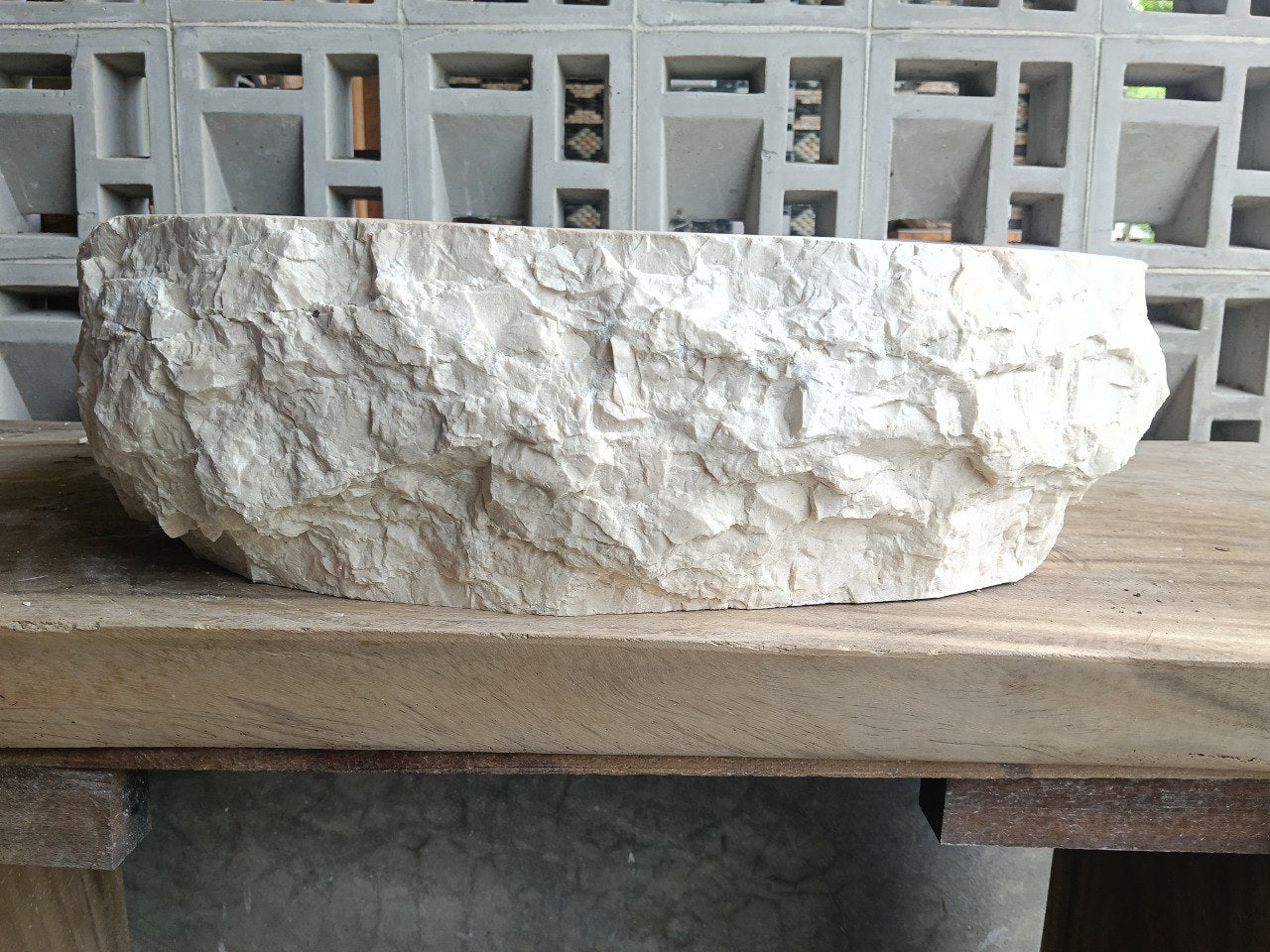 Marble Stone Sink | A9-5644 | 22″×17.5″ Organic Cream Marble Polished