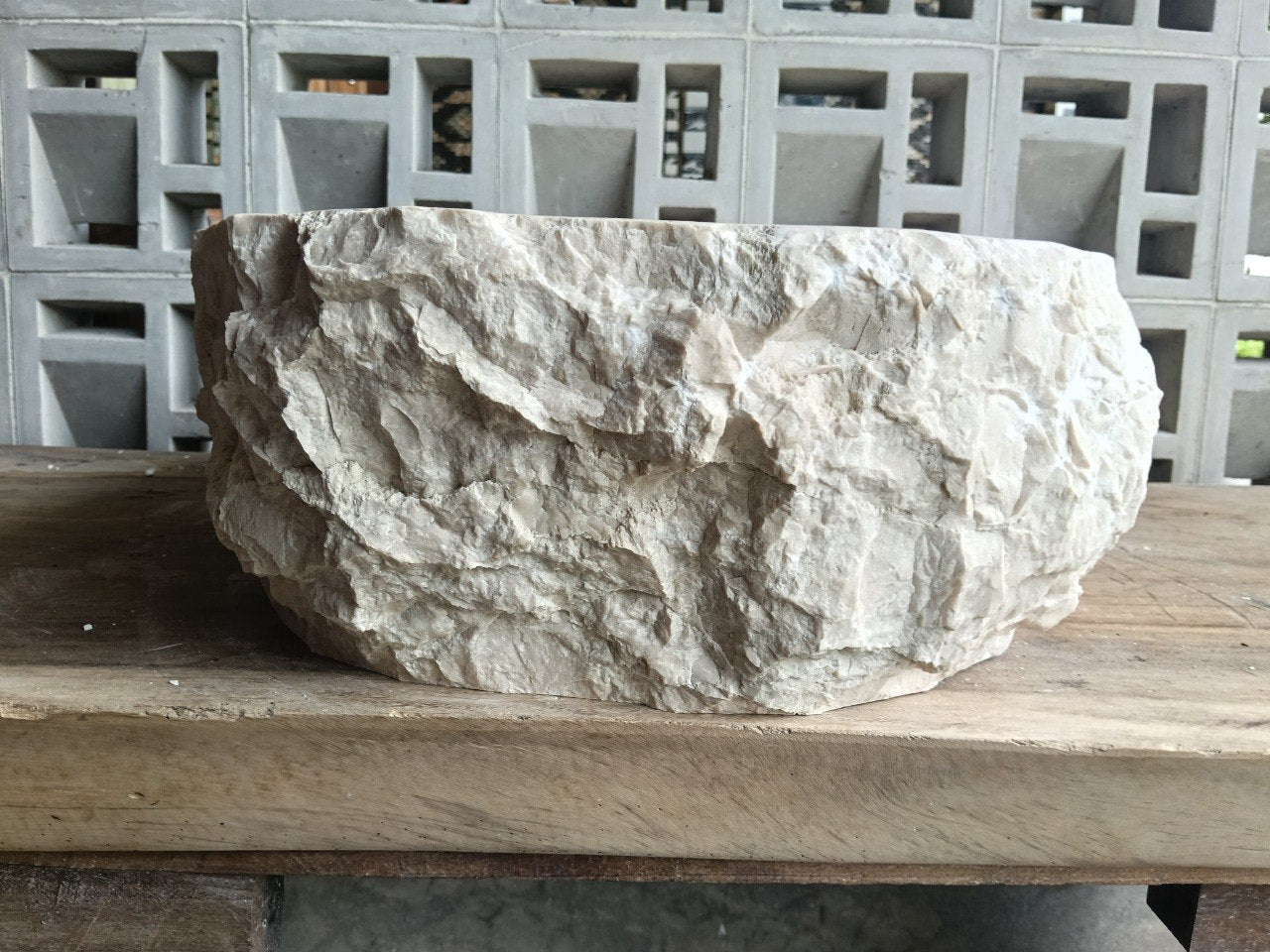 Marble Stone Sink | A9-5644 | 22″×17.5″ Organic Cream Marble Polished