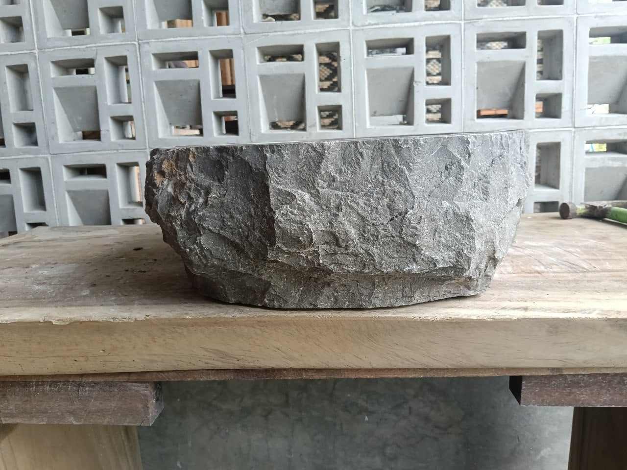 Marble Stone Sink | A10-4842 | 19″×16.5″ Organic Brown Marble Polished