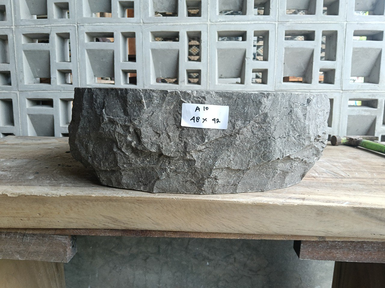 Marble Stone Sink | A10-4842 | 19″×16.5″ Organic Brown Marble Polished