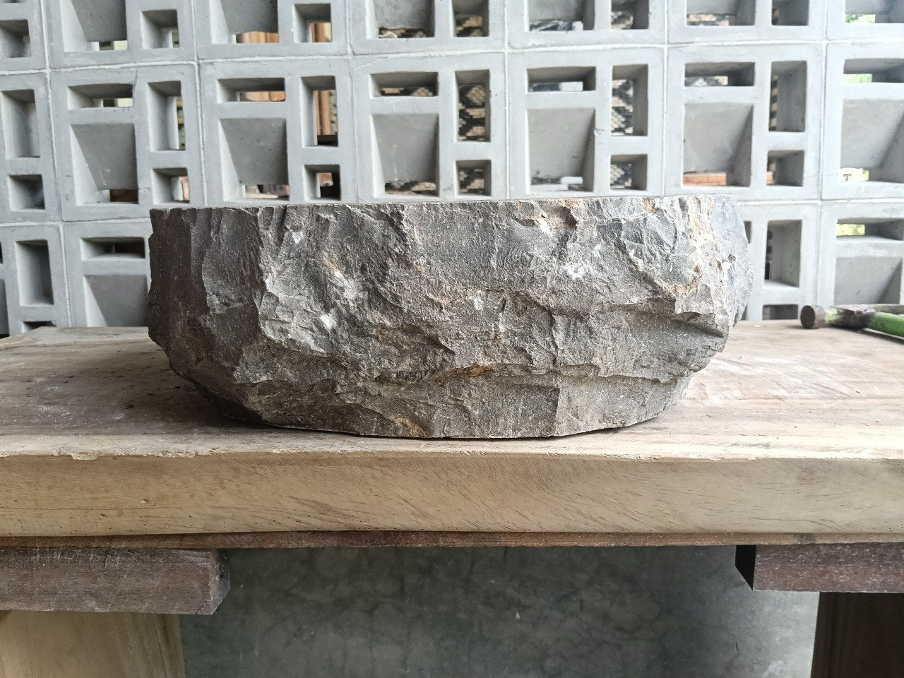 Marble Stone Sink | A10-4842 | 19″×16.5″ Organic Brown Marble Polished