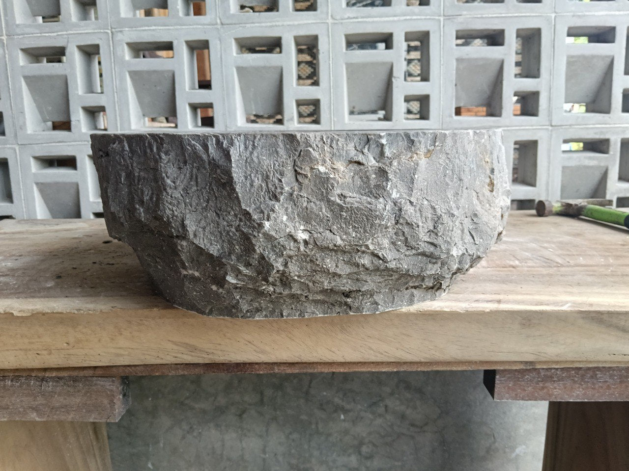 Marble Stone Sink | A10-4842 | 19″×16.5″ Organic Brown Marble Polished