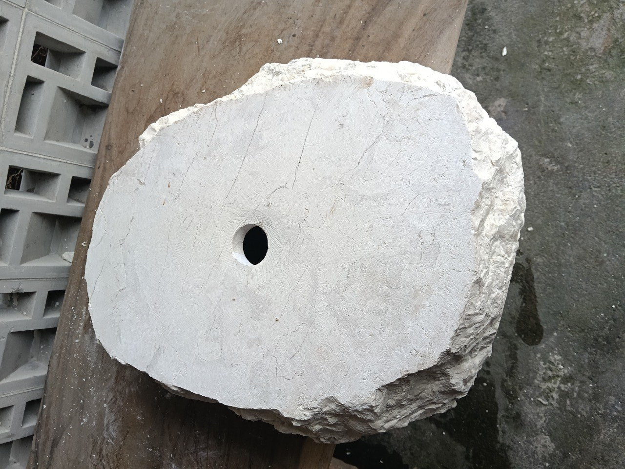 Marble Stone Sink | A14-5345 | 21″×18″ Organic Cream Marble Polished