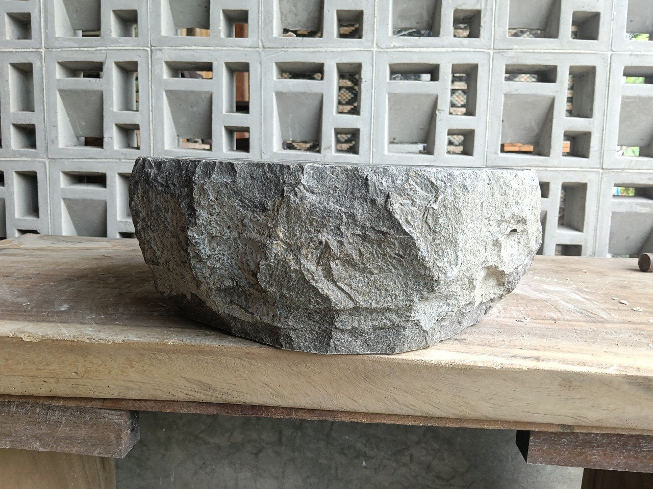 Marble Stone Sink | A27-4240 | 16.5″×16″ Organic Brown Marble Polished