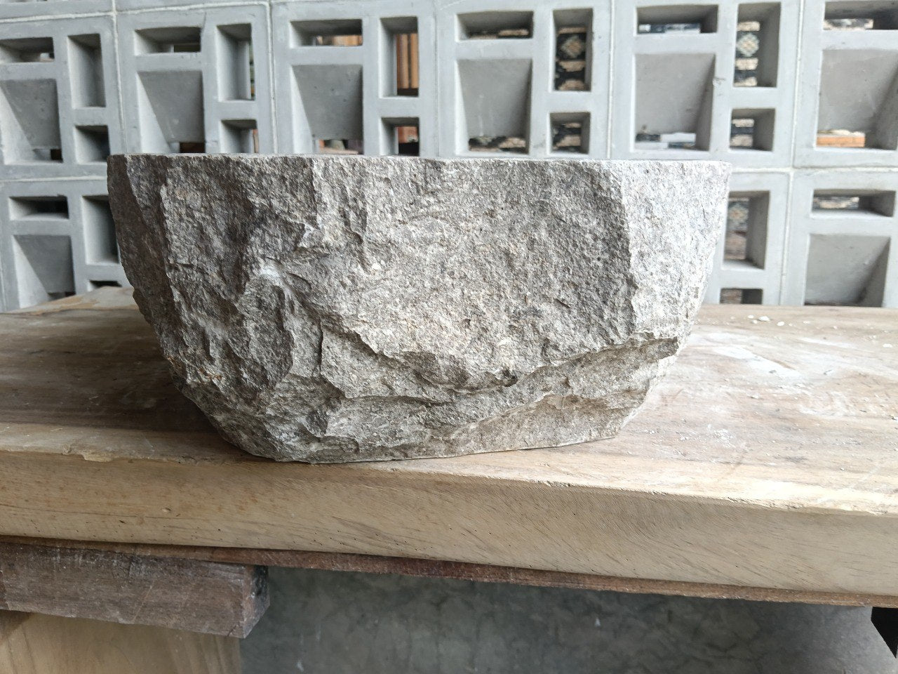 Marble Stone Sink | A28-5238 | 20.5″×15″ Organic Brown Marble Polished