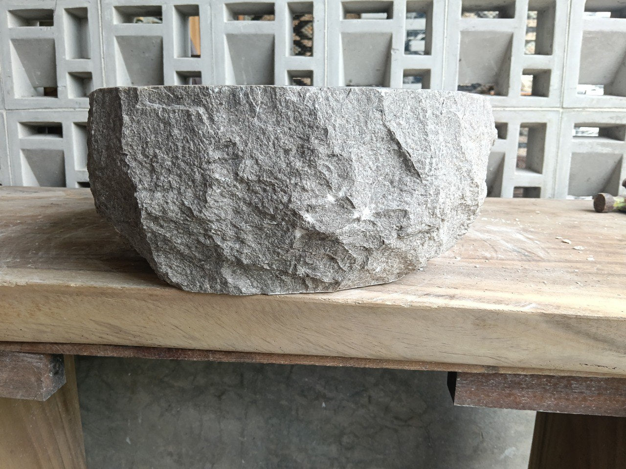 Marble Stone Sink | A28-5238 | 20.5″×15″ Organic Brown Marble Polished