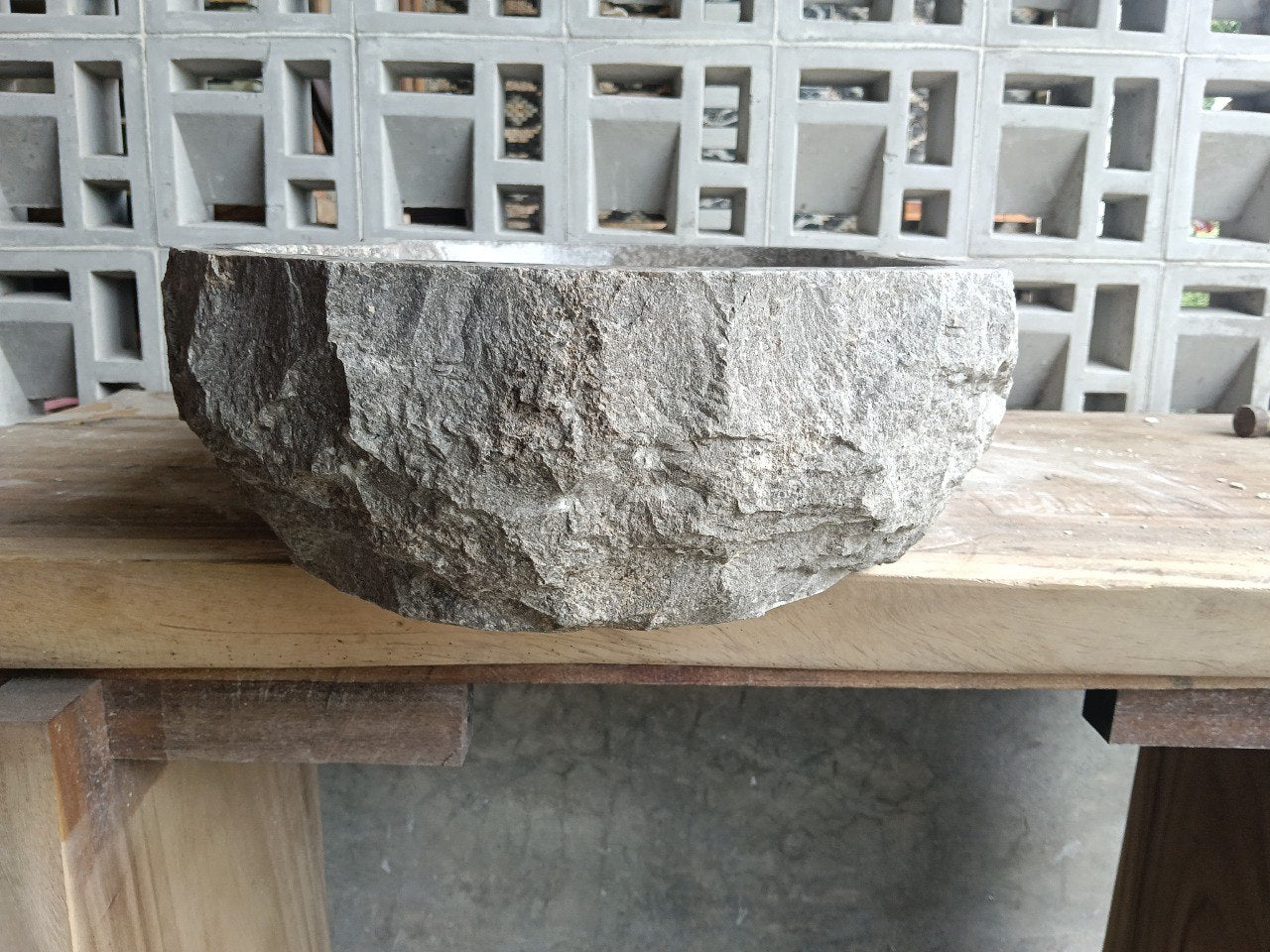 Marble Stone Sink | A29-5940 | 23″×16″ Organic Brown Marble Polished