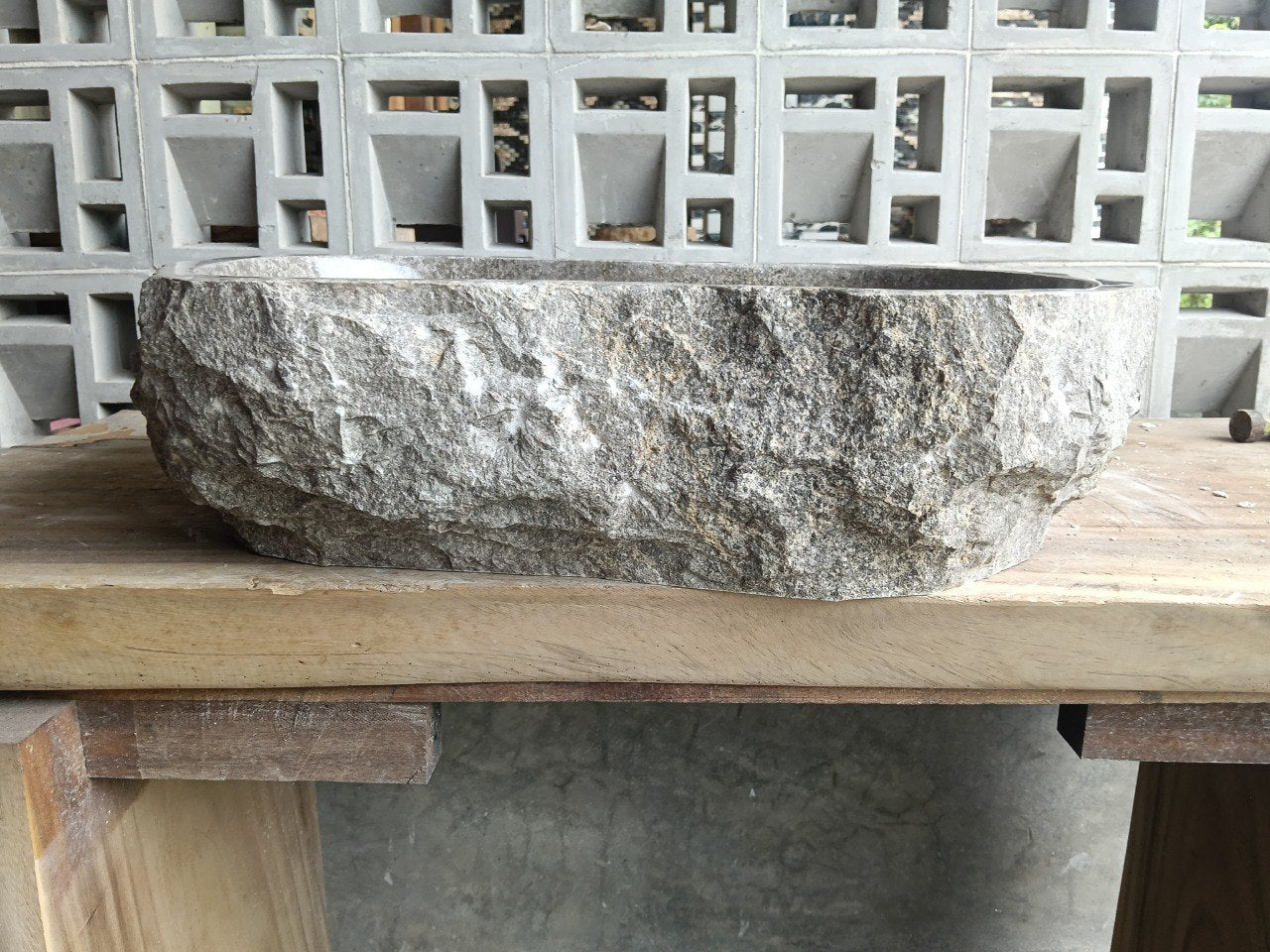 Marble Stone Sink | A29-5940 | 23″×16″ Organic Brown Marble Polished