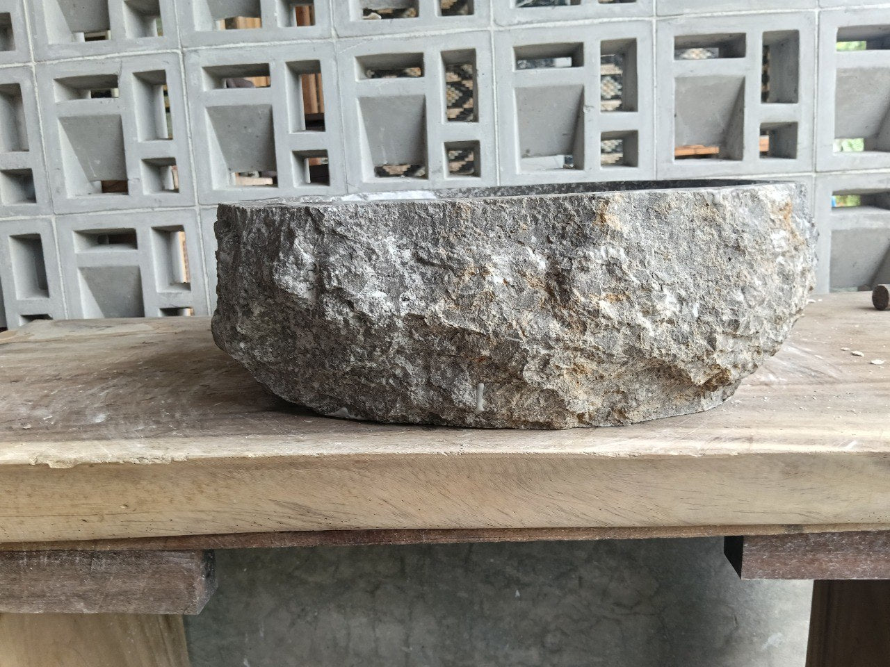 Marble Stone Sink | A32-4546 | 18″×18″ Organic Brown Marble Polished