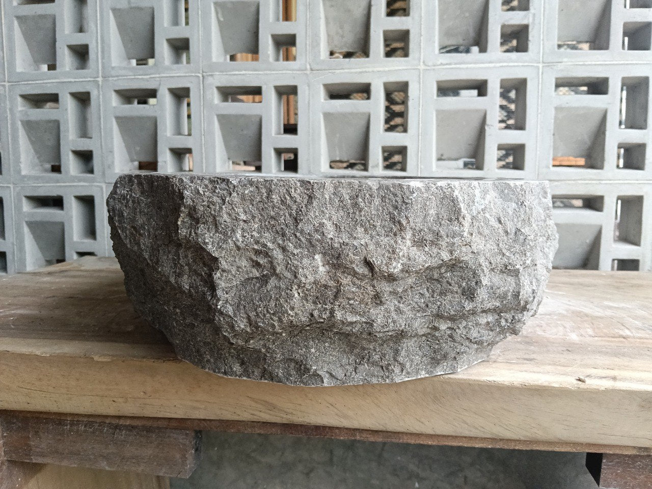 Marble Stone Sink | A37-5640 | 22″×16″ Organic Brown Marble Polished
