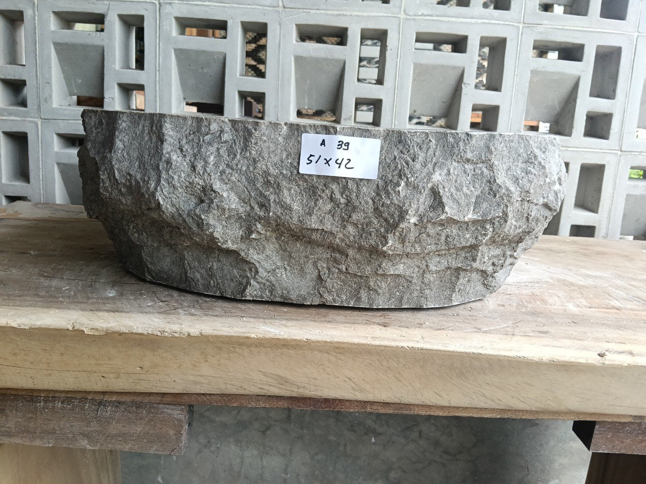 Marble Stone Sink | A39-5142 | 20″×16.5″ Organic Taupe Marble Polished
