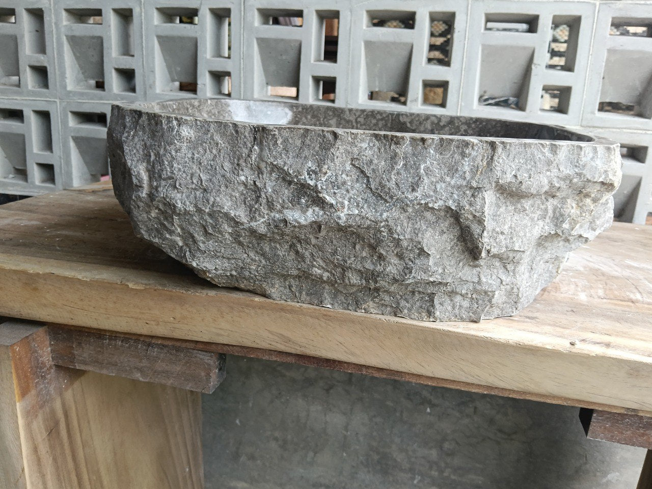 Marble Stone Sink | A39-5142 | 20″×16.5″ Organic Taupe Marble Polished