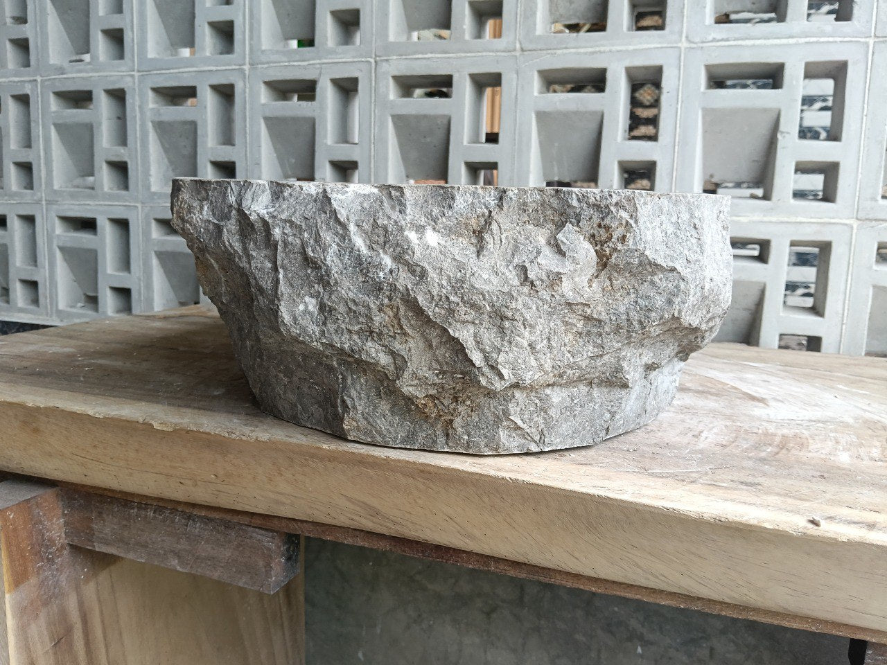 Marble Stone Sink | A39-5142 | 20″×16.5″ Organic Taupe Marble Polished