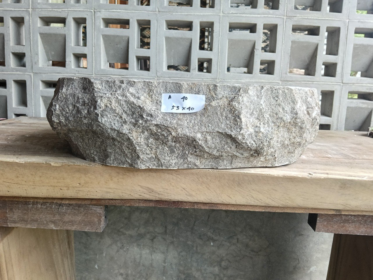 Marble Stone Sink | A40-5340 | 21″×16″ Organic Brown Marble Polished