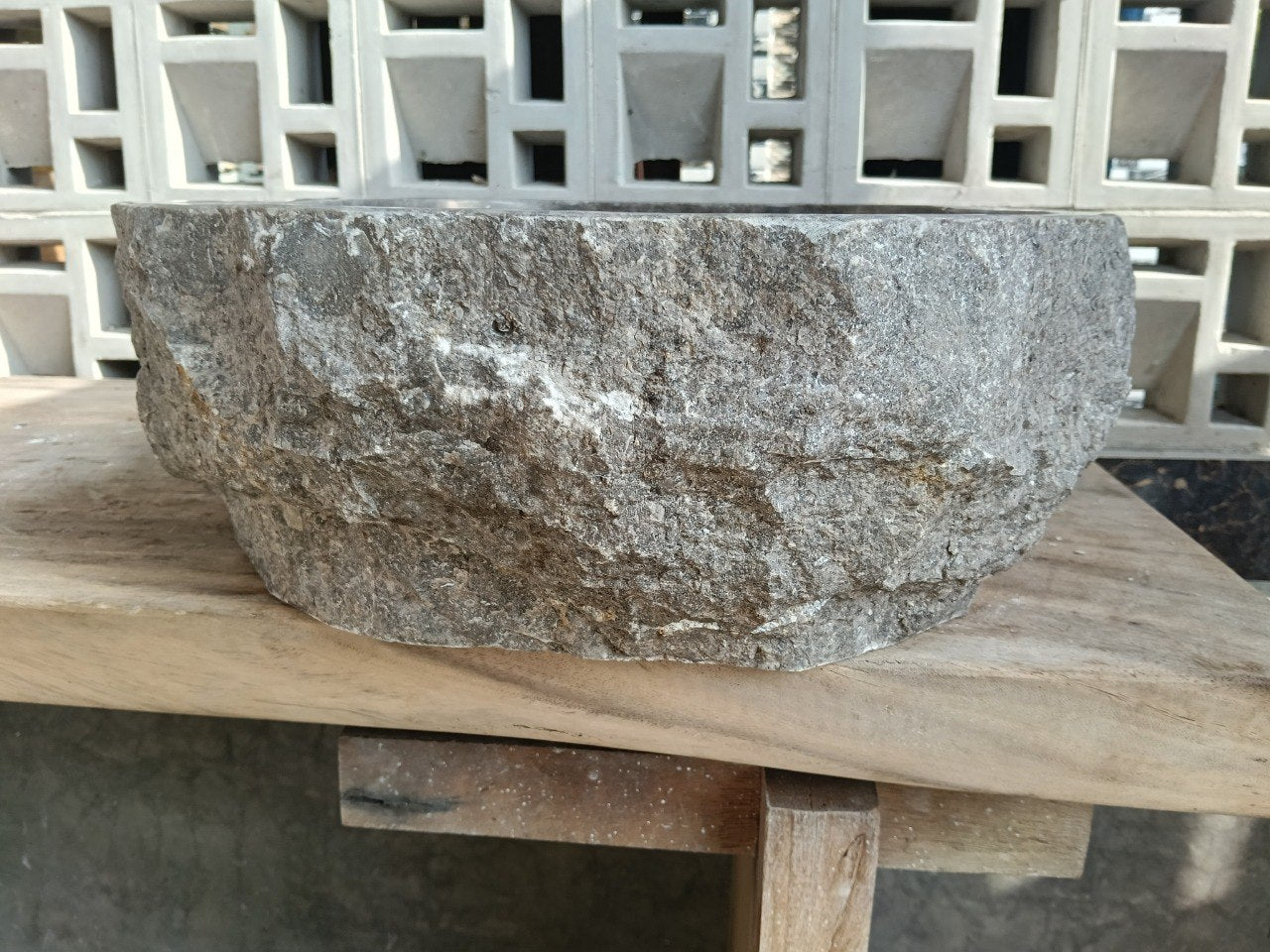 Marble Stone Sink | A64-5542 | 21.5″×16.5″ Organic Brown Marble Polished