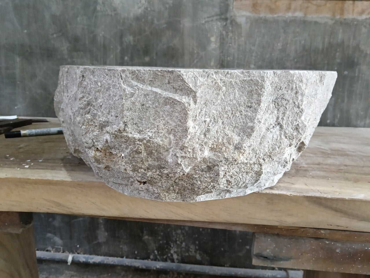 Marble Stone Sink | A114-5240 | 20.5″×16″ Organic Beige Marble Polished