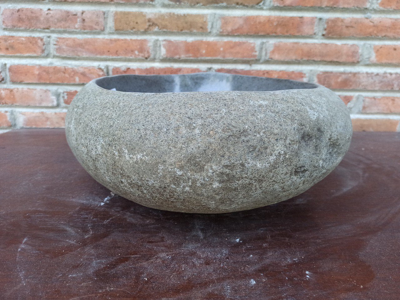 River Stone Sink | 5021-493916 | 19.5″×15.5″ Oval Graphite Gray Polished