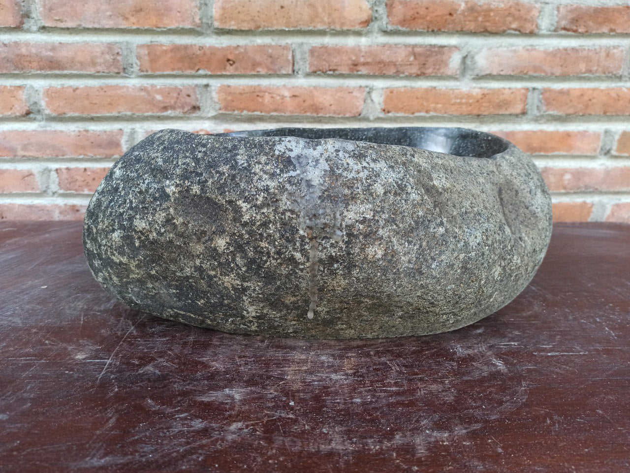 River Stone Sink | 5177-423214 | 16.5″×12.5″ Organic Graphite Gray Polished