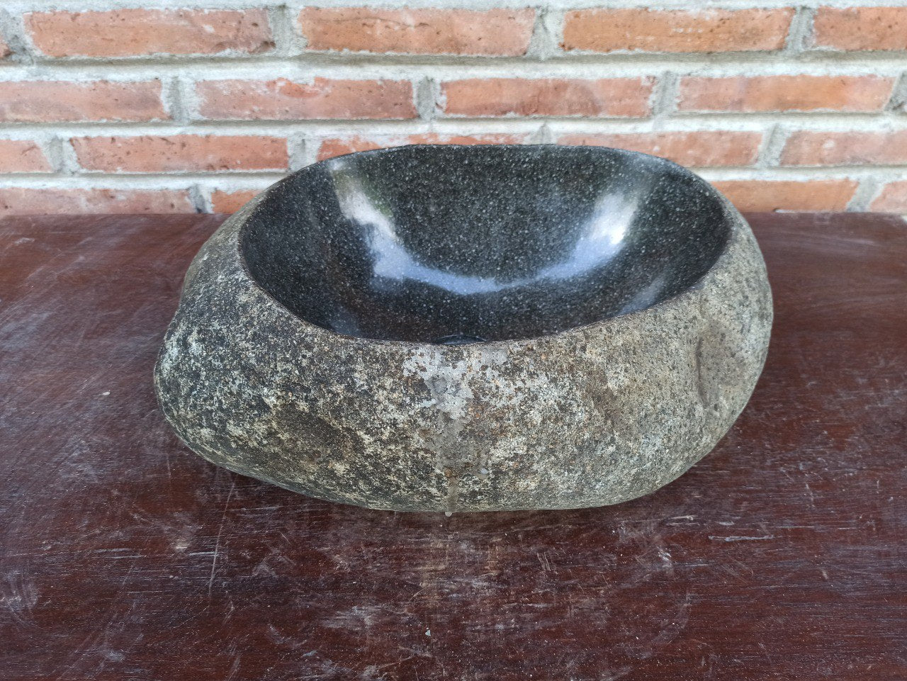 River Stone Sink | 5177-423214 | 16.5″×12.5″ Organic Graphite Gray Polished