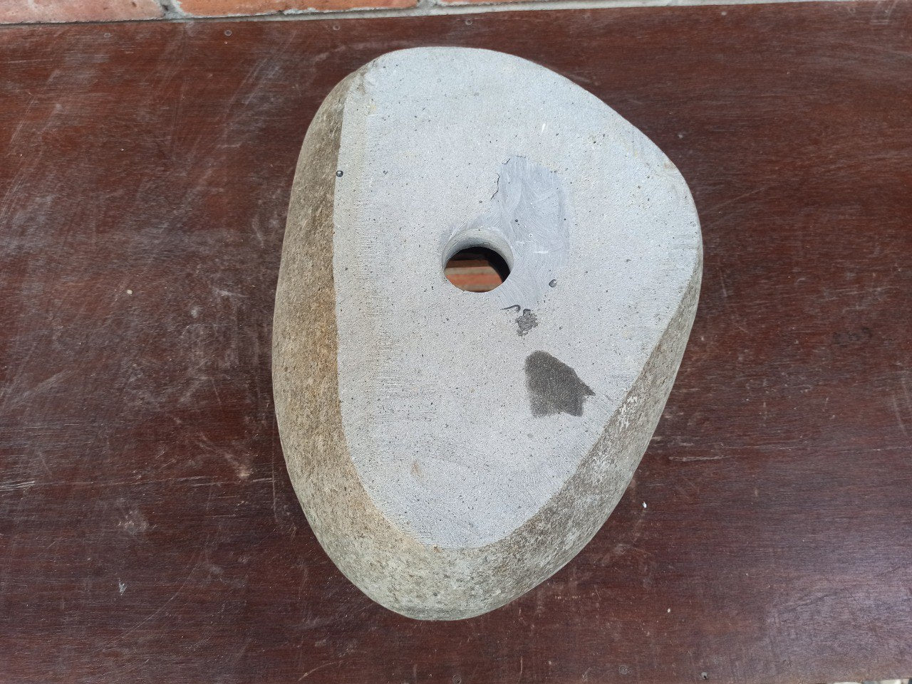 River Stone Sink | 5182-4230 | 16.5″×12″ Oval Graphite Gray Polished